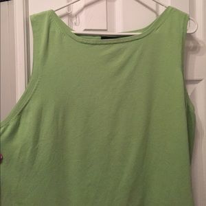 Lime green sweater tank