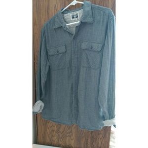 Converse One Star Grey Button Up Shirt