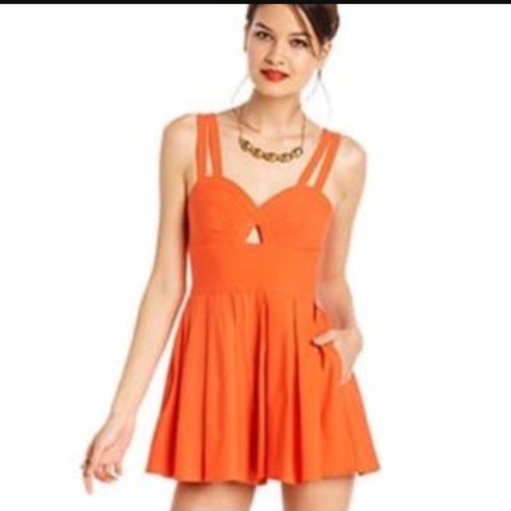 Material girl coral romper