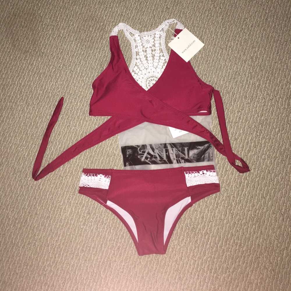 Adorable Burgundy Bikini