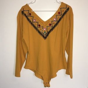 Vintage embroidered one piece