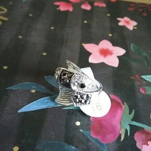 Marcasite Style Ring "Lucky Koi Fish"