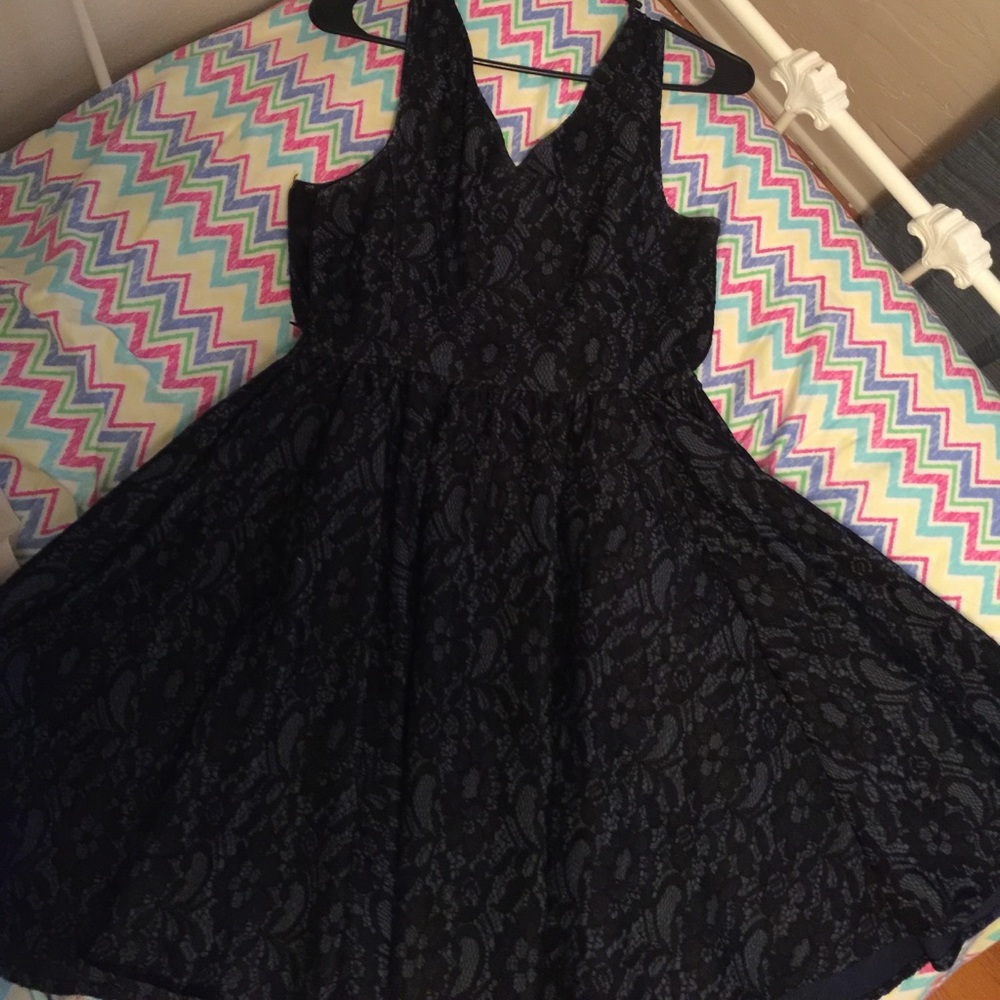 Black lace homecoming or special occasion dress
