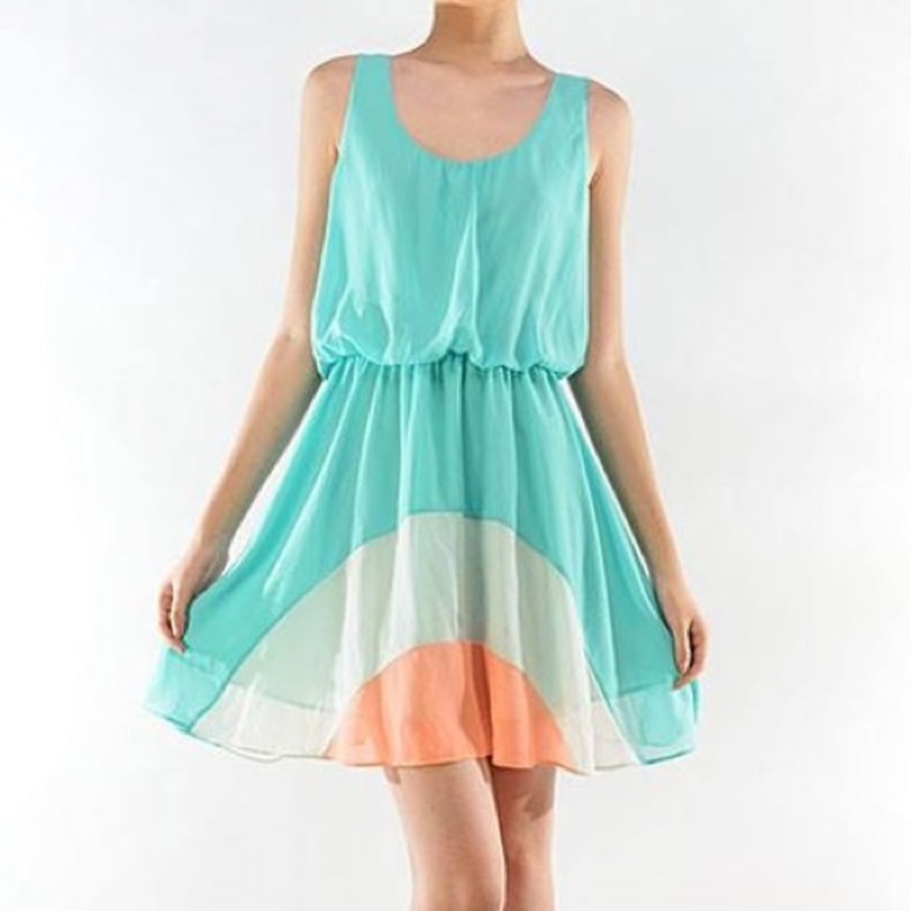 🎉BELOW WHOLESALE 🎉 NEW Turquoise & Orange Dress