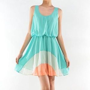 🎉BELOW WHOLESALE 🎉 NEW Turquoise & Orange Dress