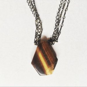 Tiger eye stone necklace