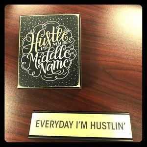 "Hustle" Motivational Desk Decor Combo