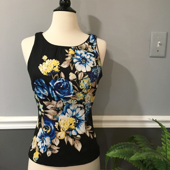 White House Black Market Tops - White House Black Market Floral Bodice