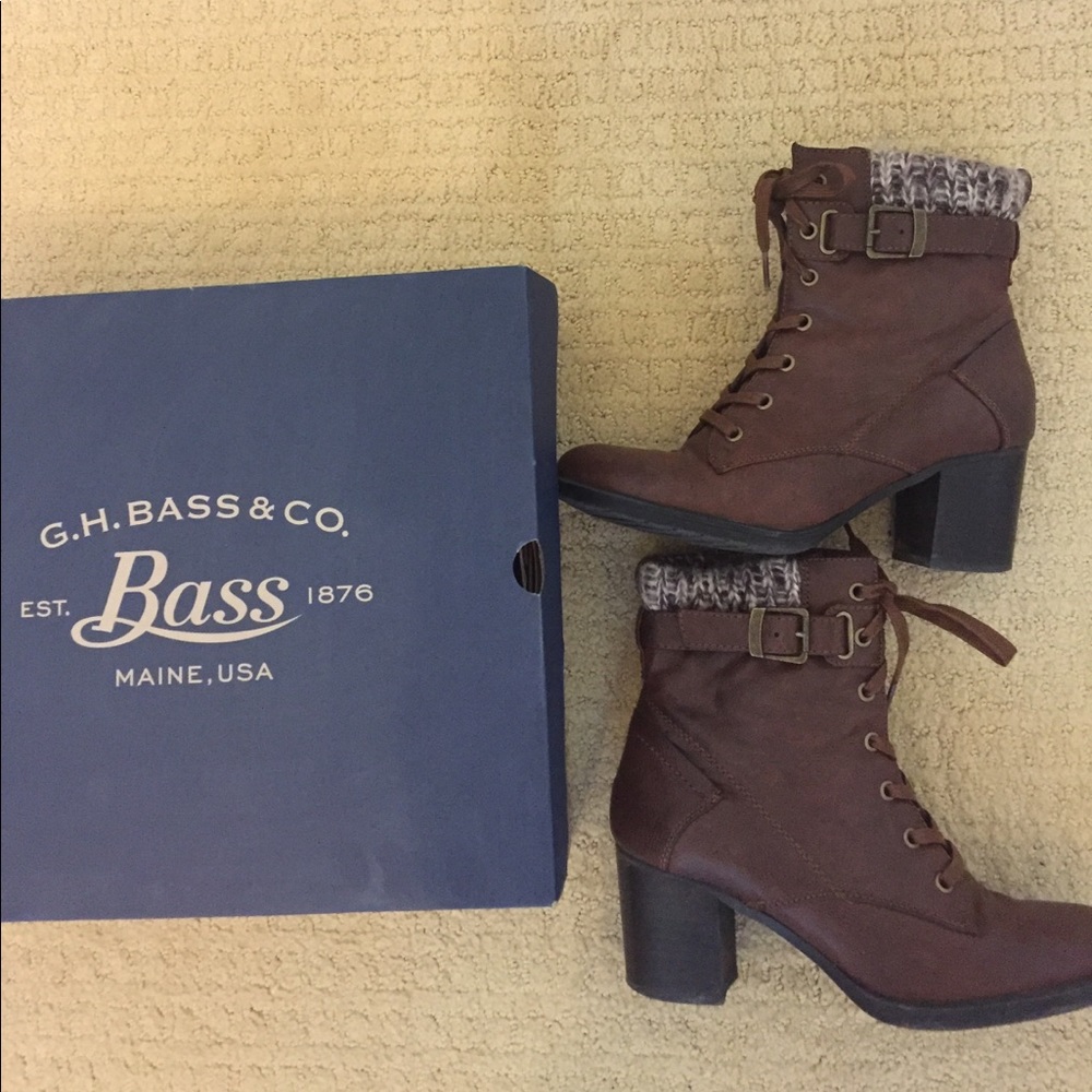 Leather ankle booties