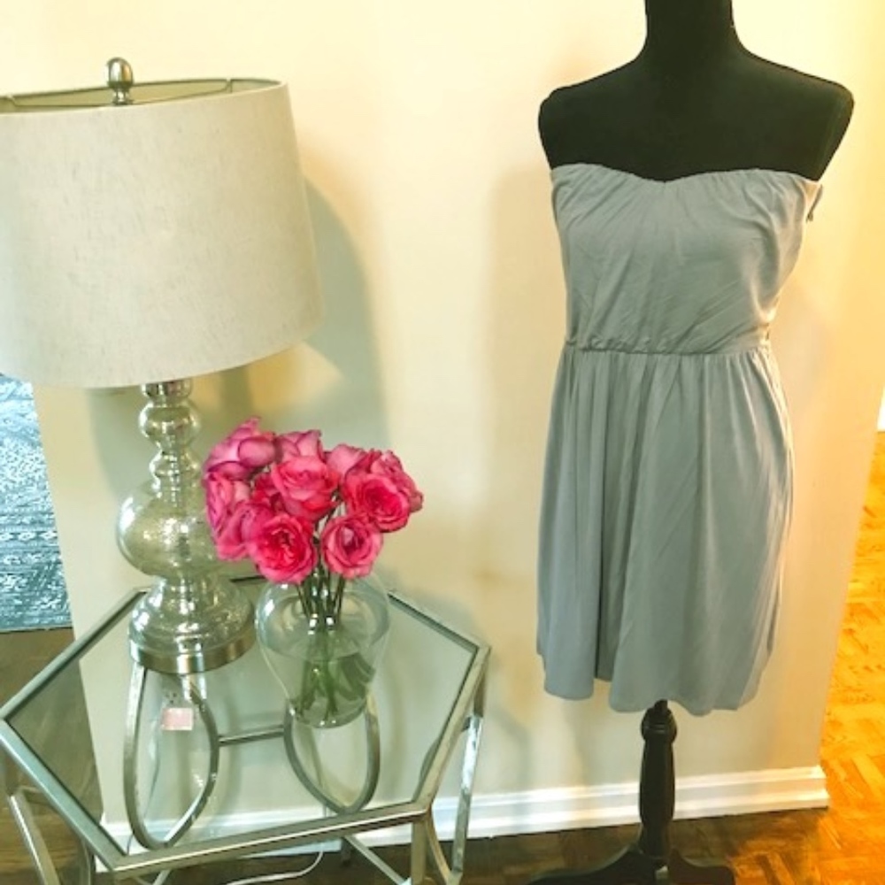 Strapless Express Gray Dress Size M
