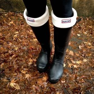 Cream Hunter Boot Socks