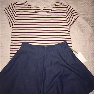 Tee and skirt