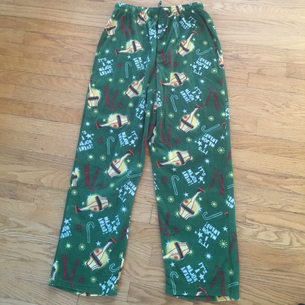 A Christmas Story themed pajama bottoms