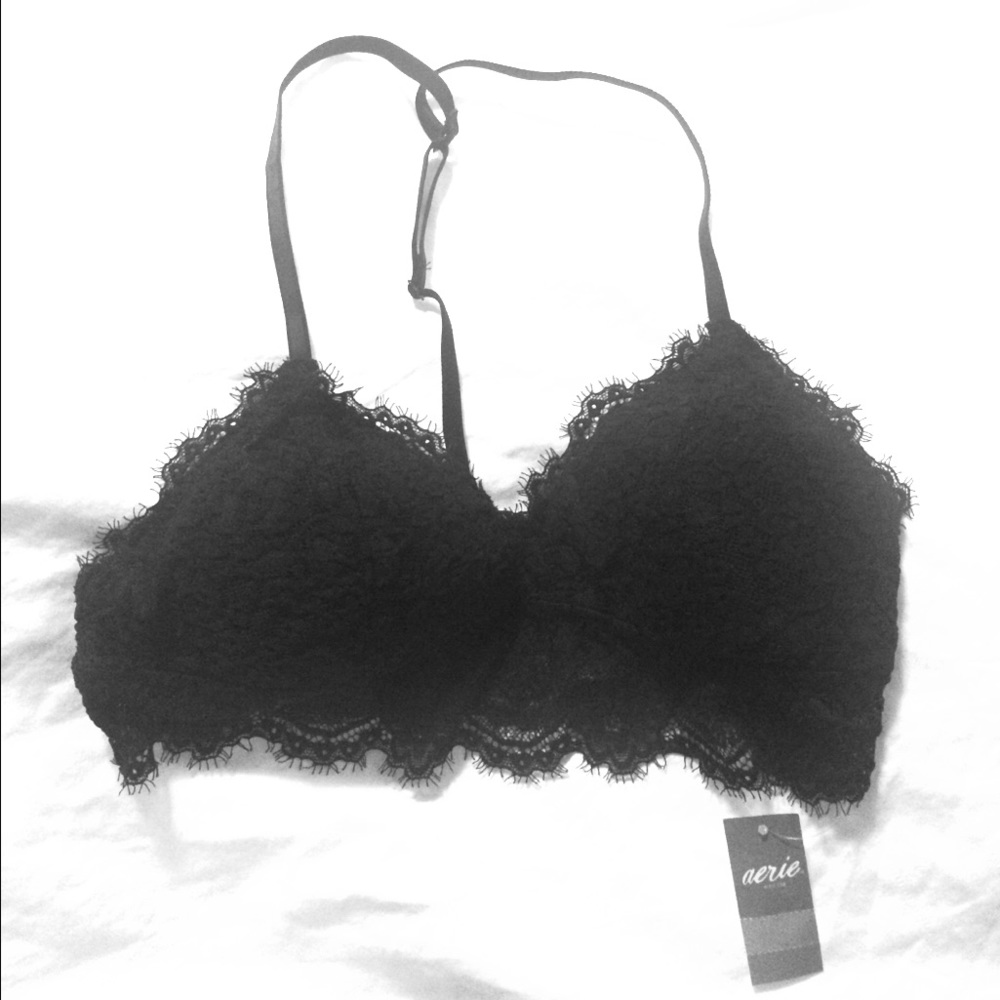 NWT XS Aerie black bralette