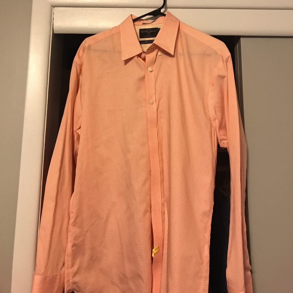 Black brown shirt 16 1/2 35 (large)