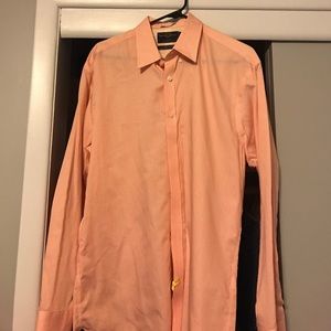 Black brown shirt 16 1/2 35 (large)