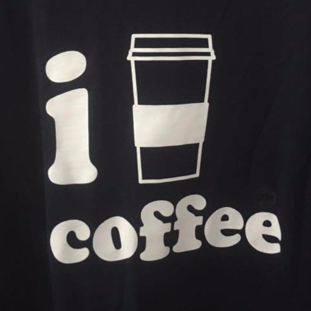 Lane Bryant Shirt Size 22/24 I Love Coffee in Navy