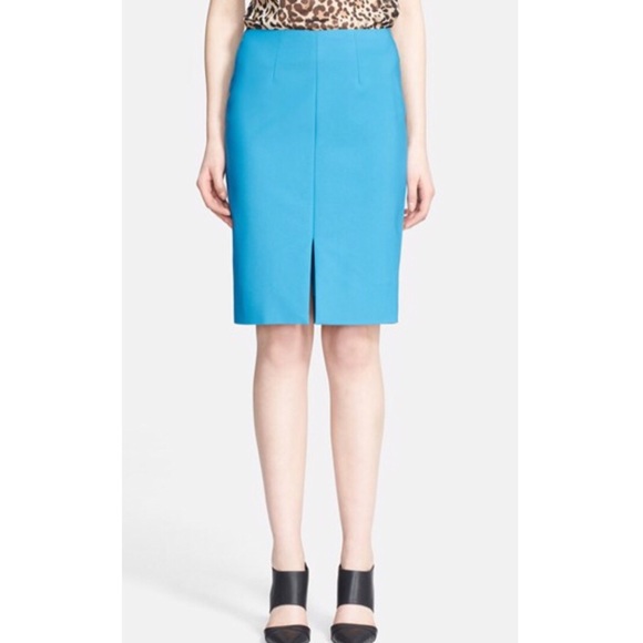 L'AGENCE Dresses & Skirts - 🎬 L'Agence Blue Front Slit Pencil Skirt