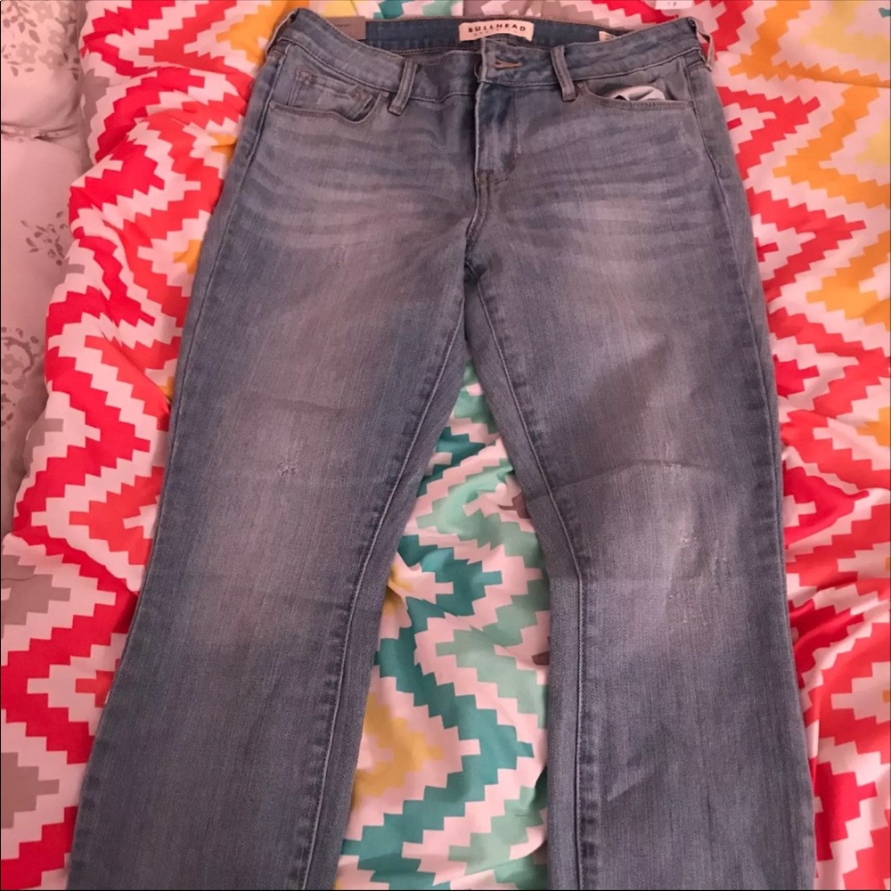 Denim skinny jeans