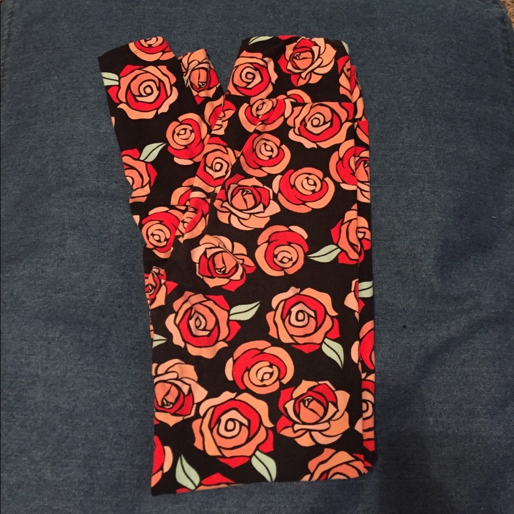 One size Rose leggings