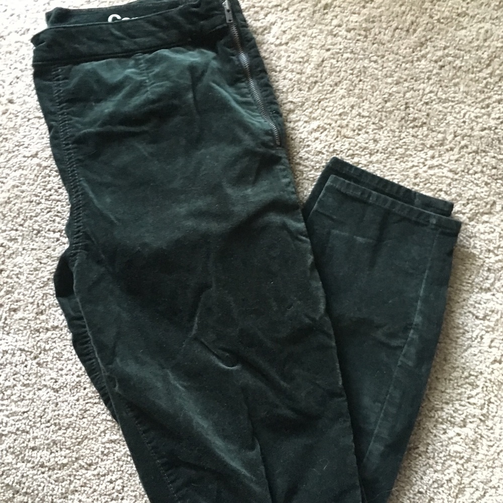 Gap emerald green high waisted skinny cut pants