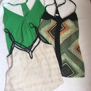 Lot of three flowy tops.