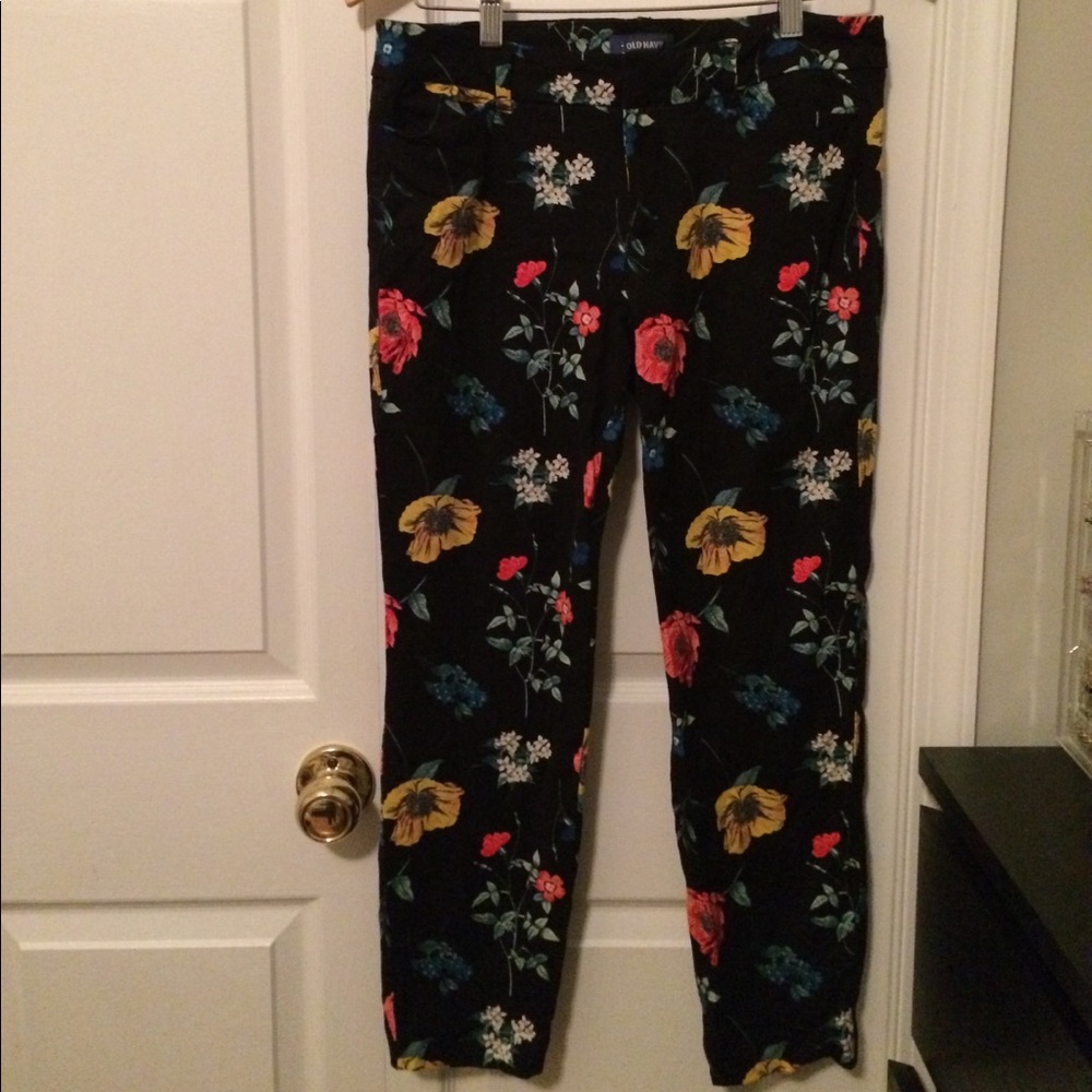 Floral Old Navy Pixie Pants