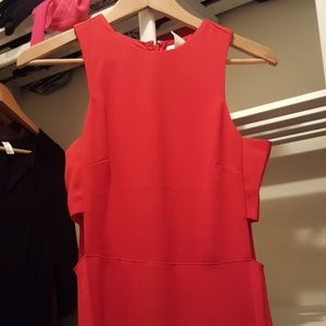 Brand New H&M cutout red shift dress