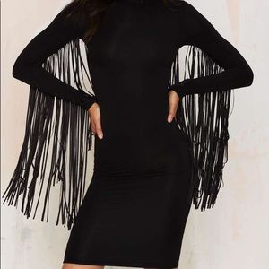 Nasty Gal black 'under your wing' dress NWOT M