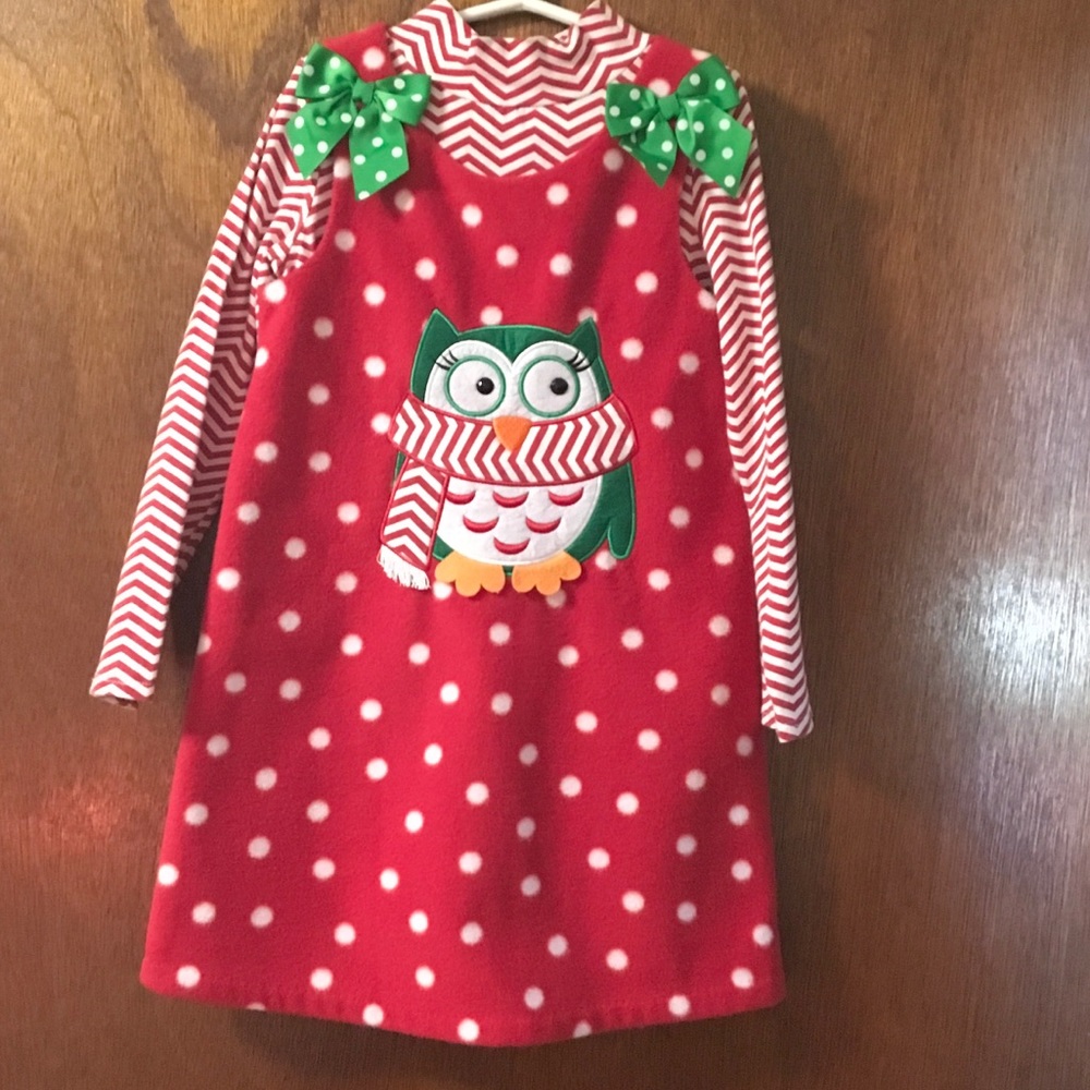 EUC 🦉 Christmas dress size 6X
