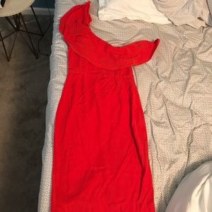 Fun and flirty red dress!
