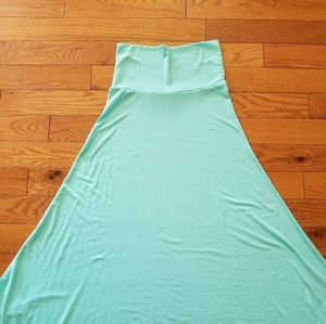 Lularoe XS Maxi- mint Green! Solid color!