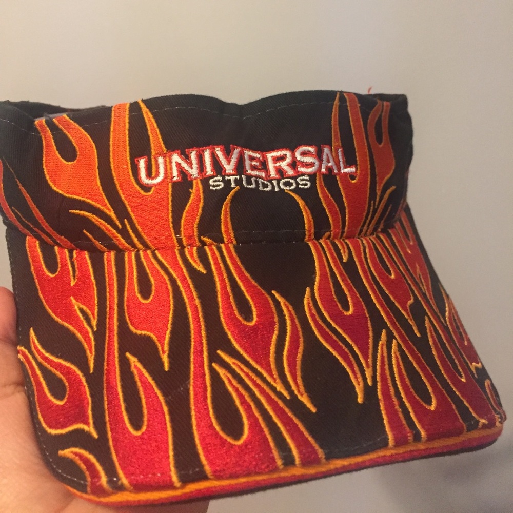 Black Red Flames Visor
