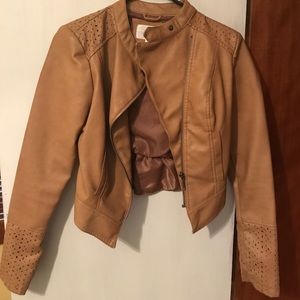 Faux leather jacket