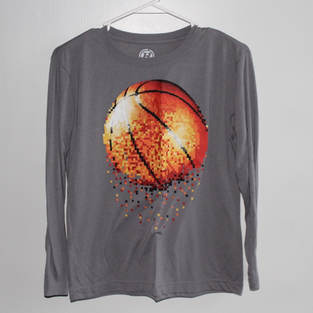 LIKE NEW Boys Basketball Long Sleeve Tee