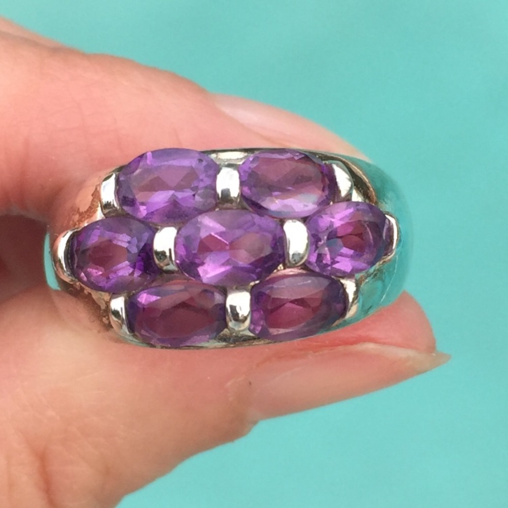 Semi precious ring silver 925