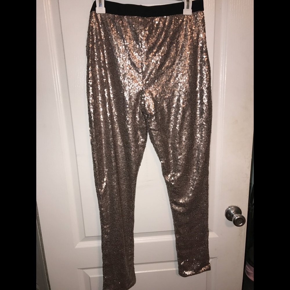 Gold Sequin Pants!