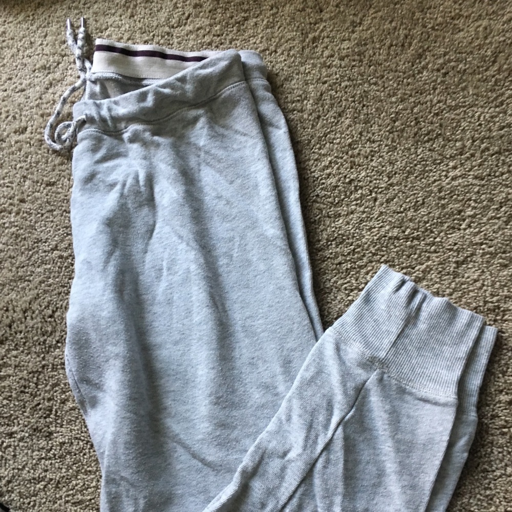 Aerie light heather gray cotton joggers