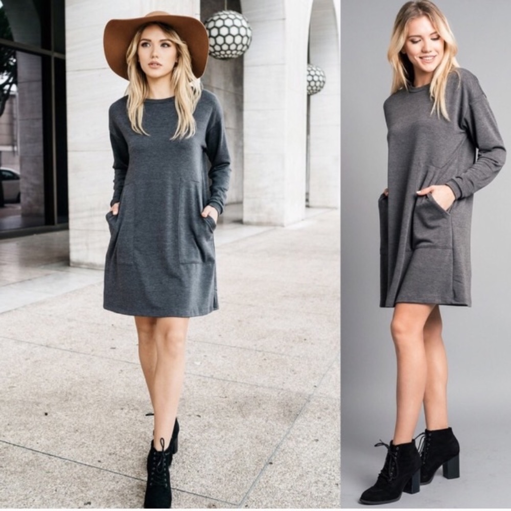 NWT Charcoal Gray Dress
