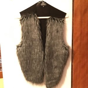 Faux fur vest