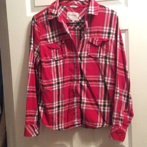 Long sleeve flannel top L