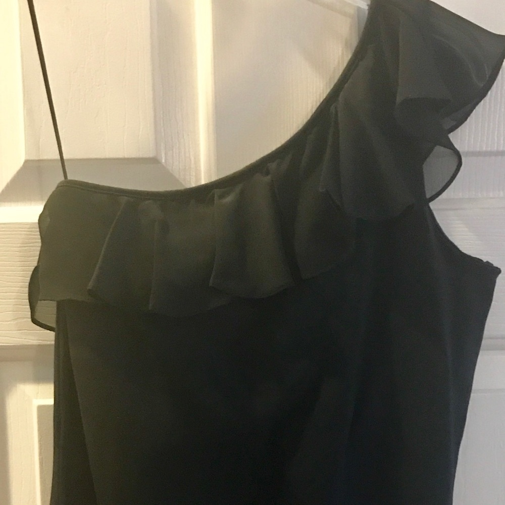 *SOLD* Express One-Shoulder Black Blouse