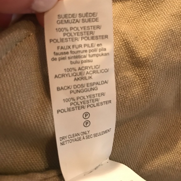 New Lucky Brand Shearling Vegan fur jacket natural - Picture 8 of 8