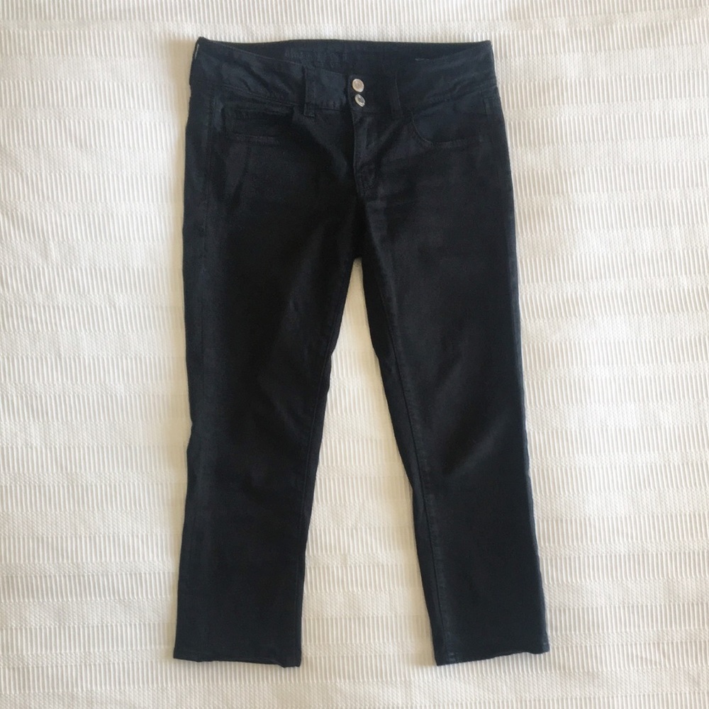 ✨American Eagle Skinny Crop Black Pants✨