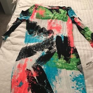 Multi color dress (size m) new