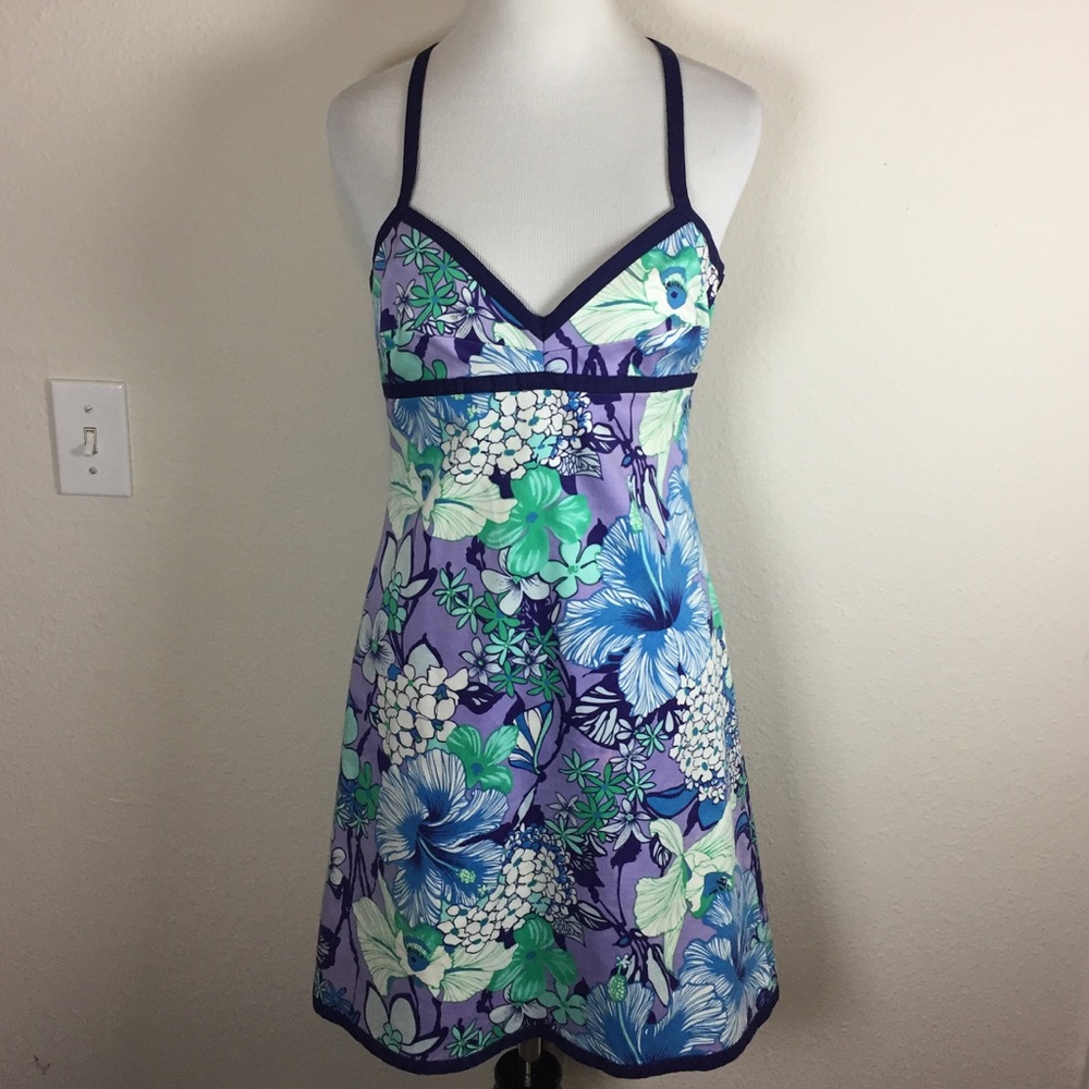 Tibi Floral Halter Dress