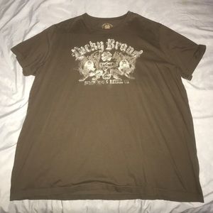 Lucky Brand XXL Brown Tee