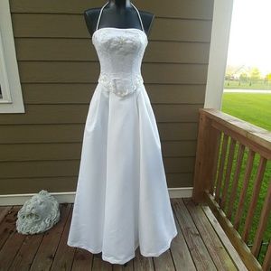 2 piece corset wedding dress size 4