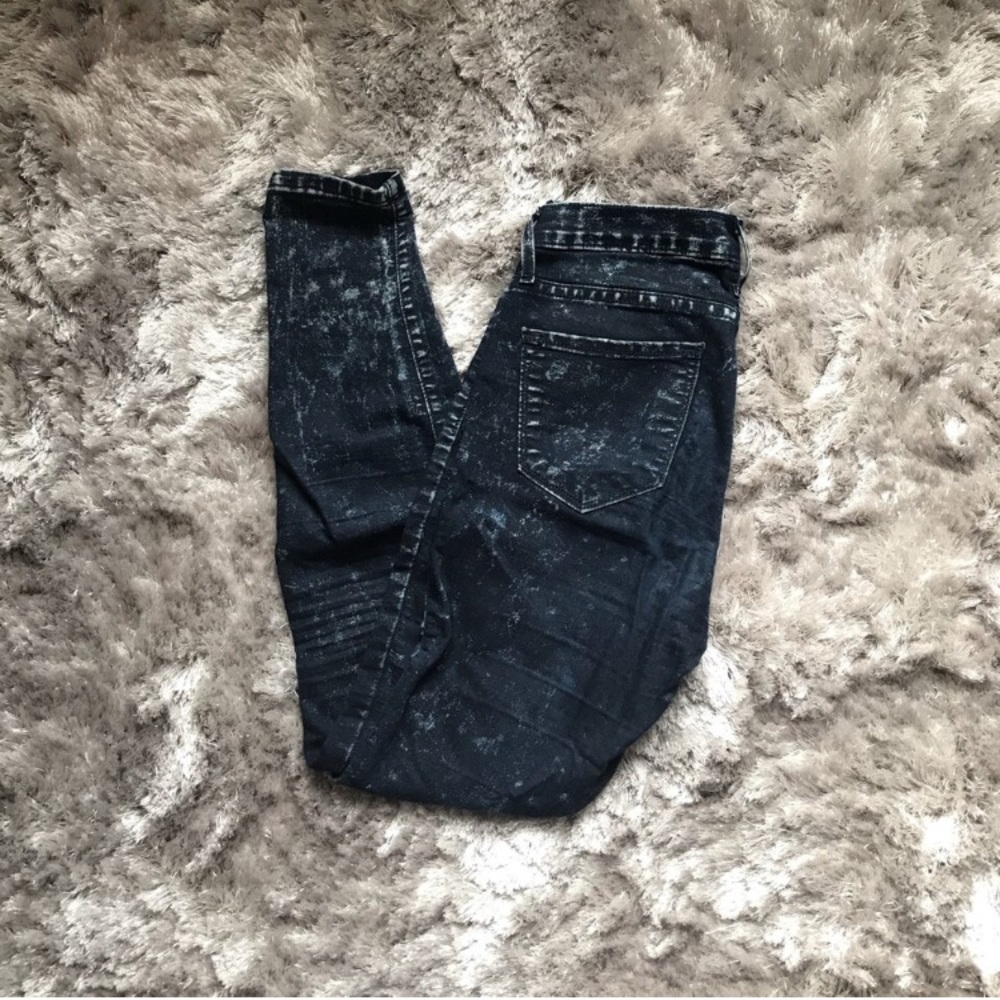 Nasty gal kancan high rise acid wash skinny jeans
