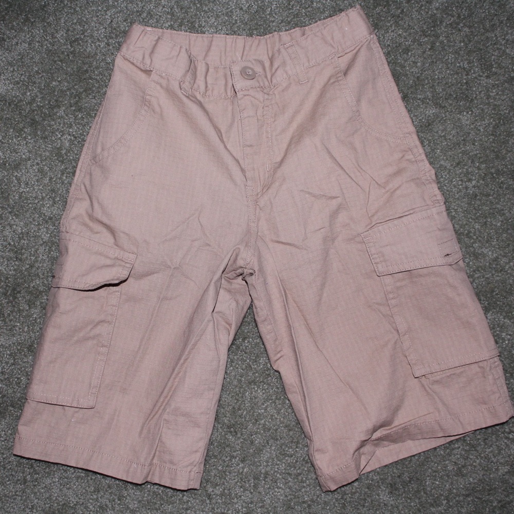 BRAND NEW Boys Tan Cargo Dress Shorts